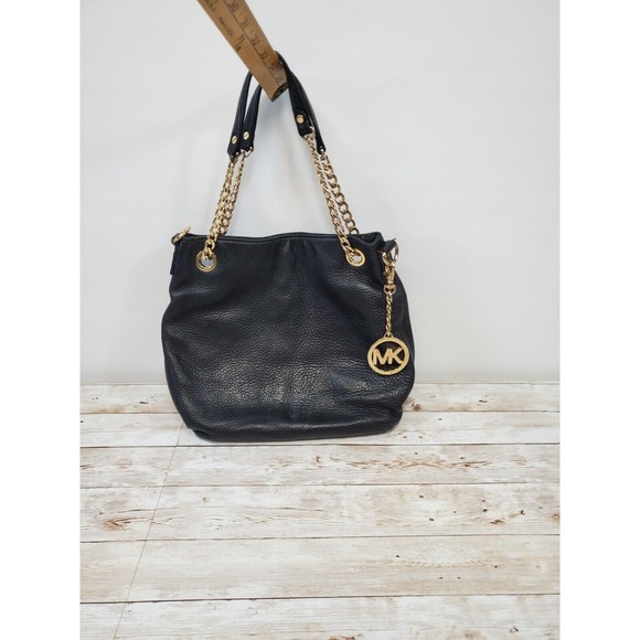Michael Kors Black‎ Leather Sholder Bag - Picture 1 of 12